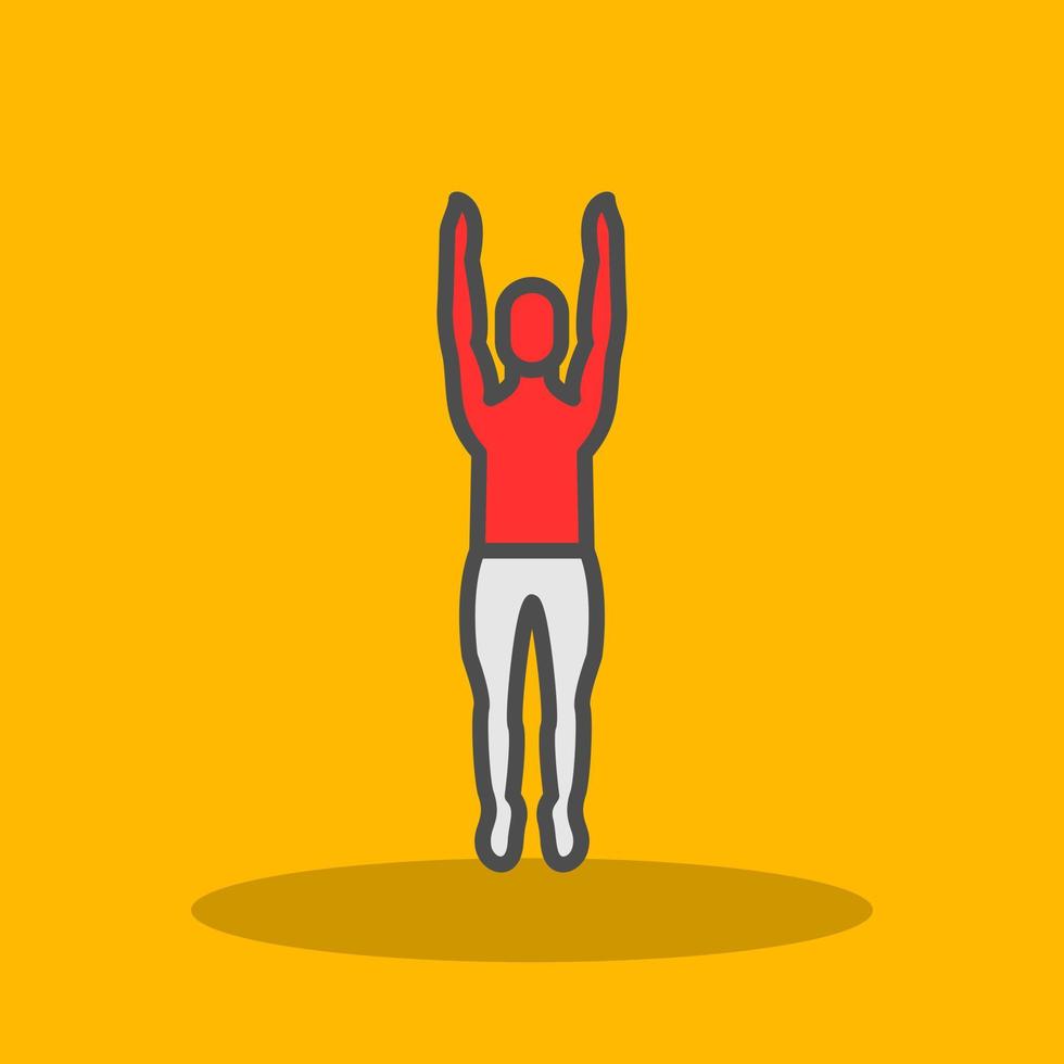 Mountain Pose Upward Vector Icon Design