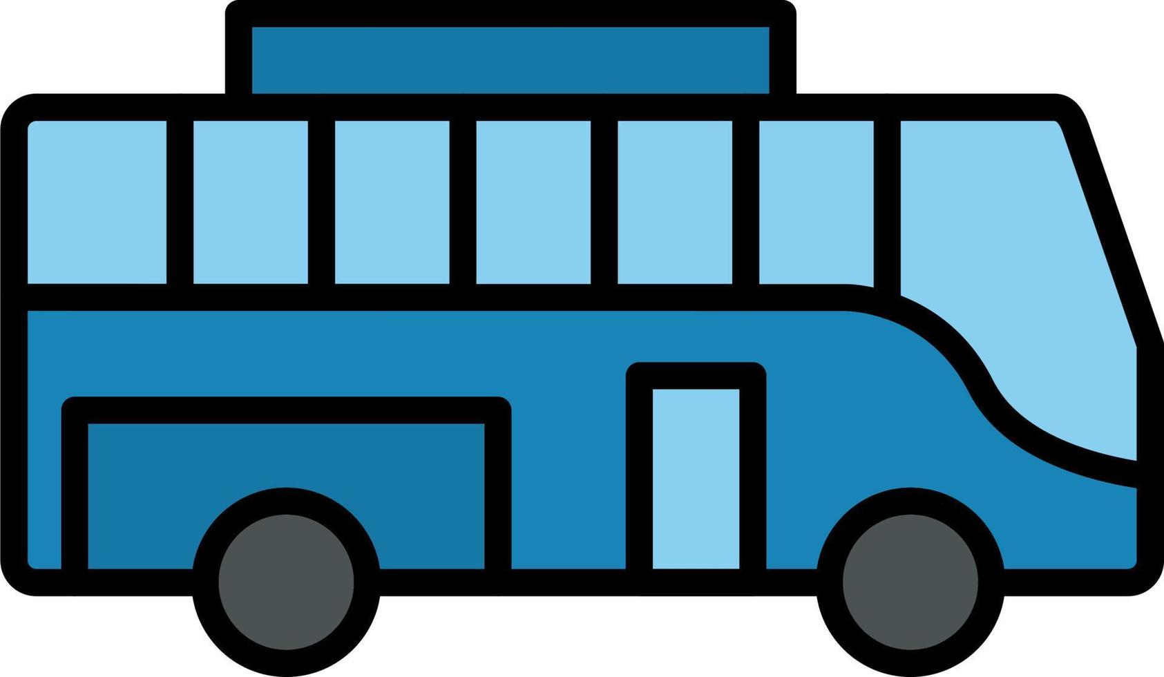 icono de vector de autobús escolar