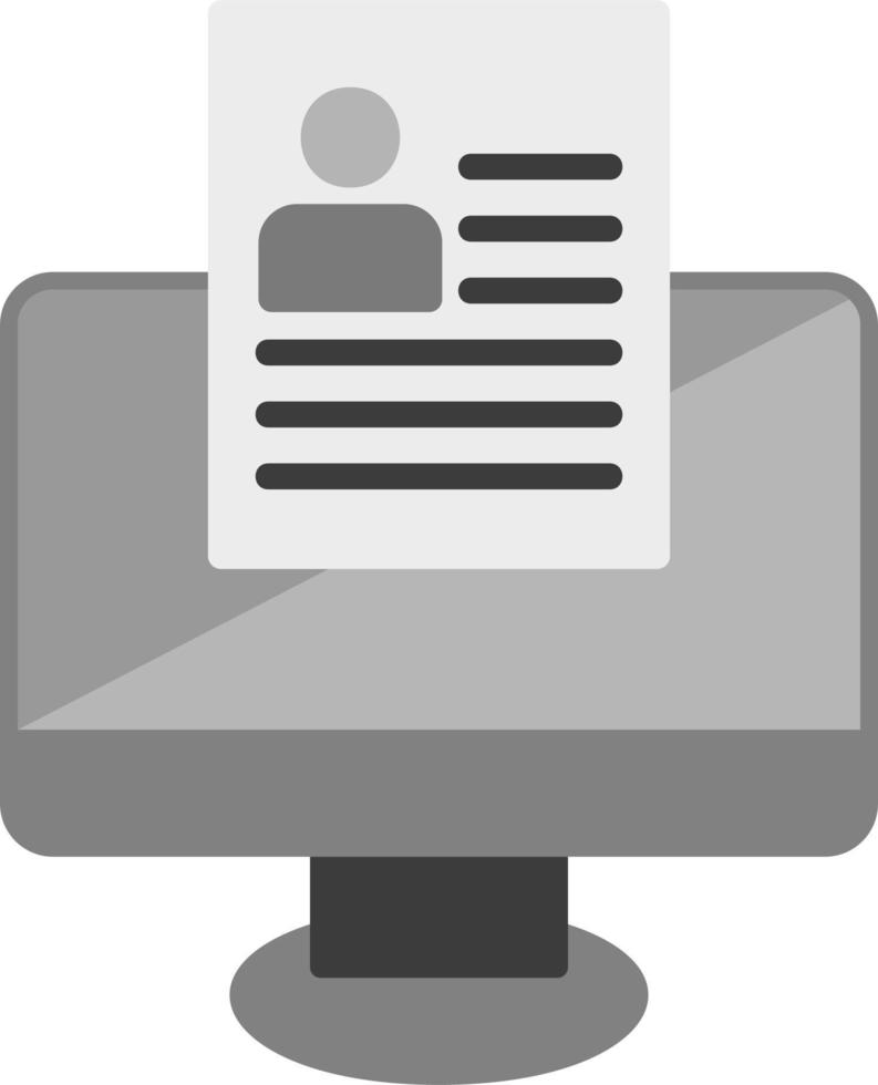 Online Resume Vector Icon