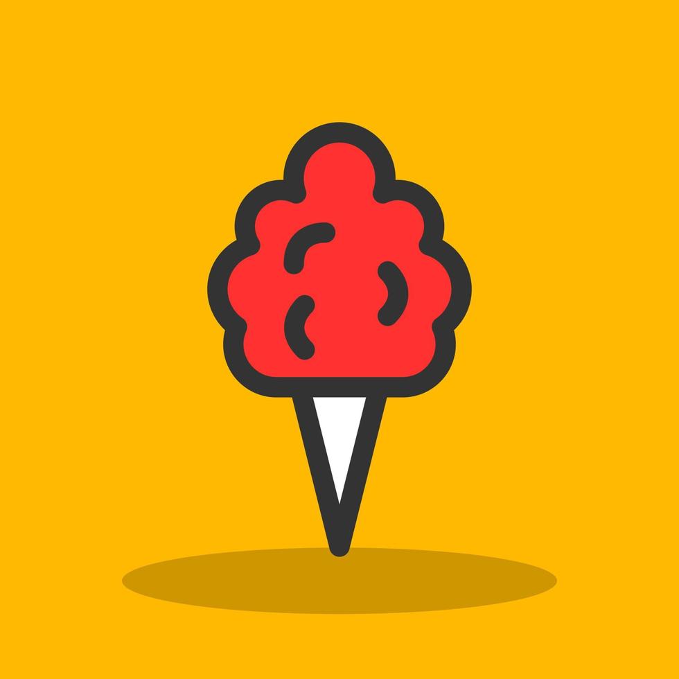 Cotton Candy Vector Icon Design