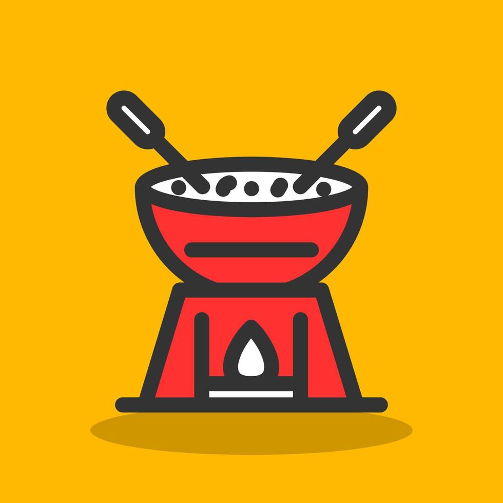 diseño de icono de vector de fondue