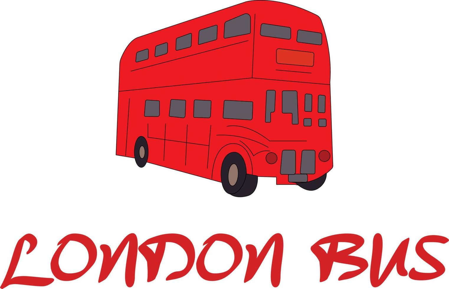 Londres autobús logo vector archivo