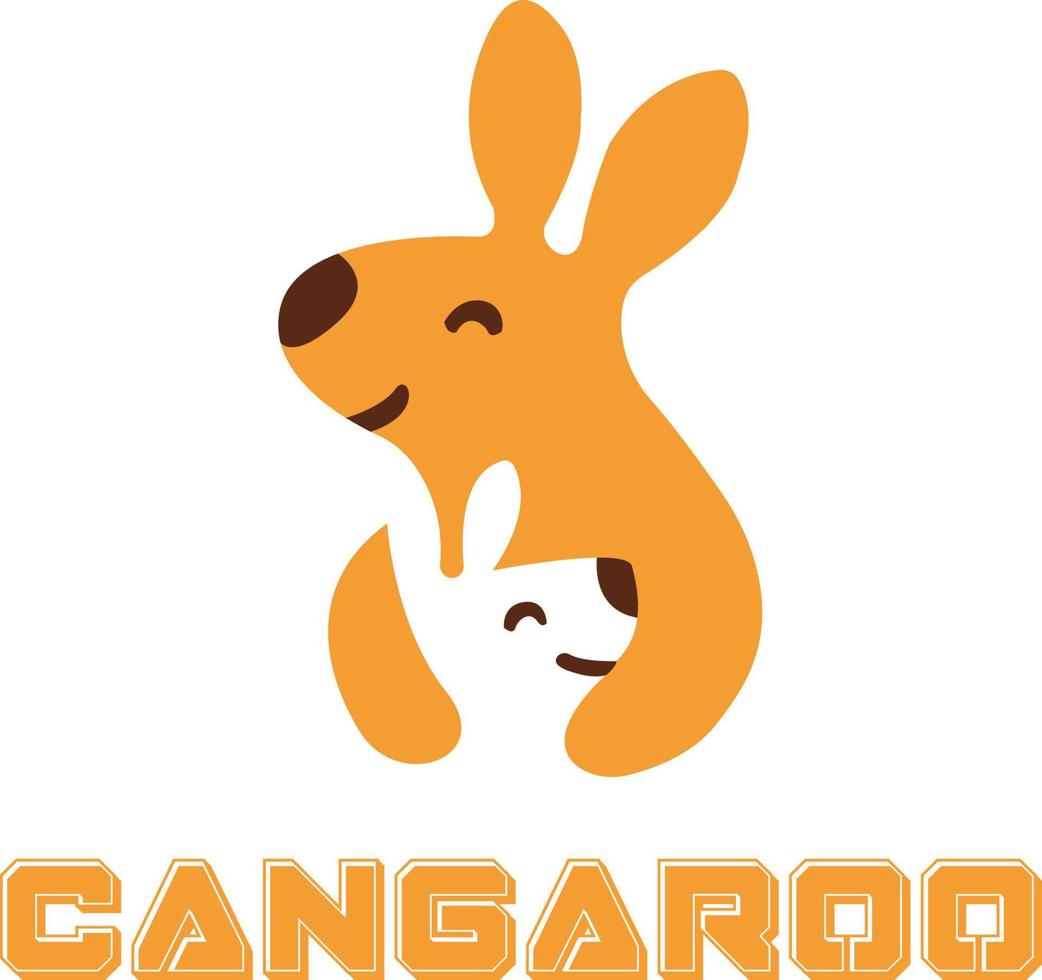 canguro familia logo vector archivo