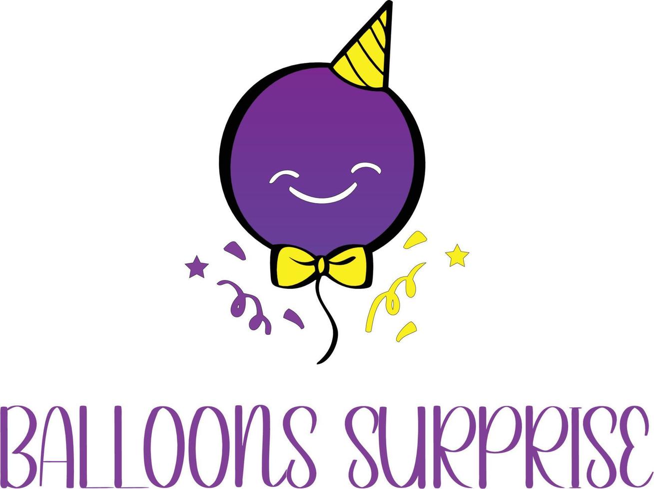 Balloons Surprise Logo Vector File