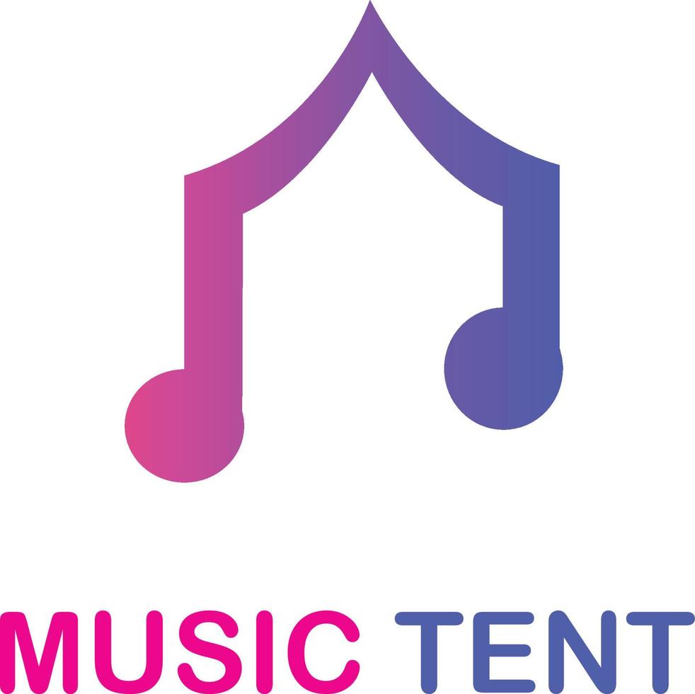 música tienda logo vector archivo