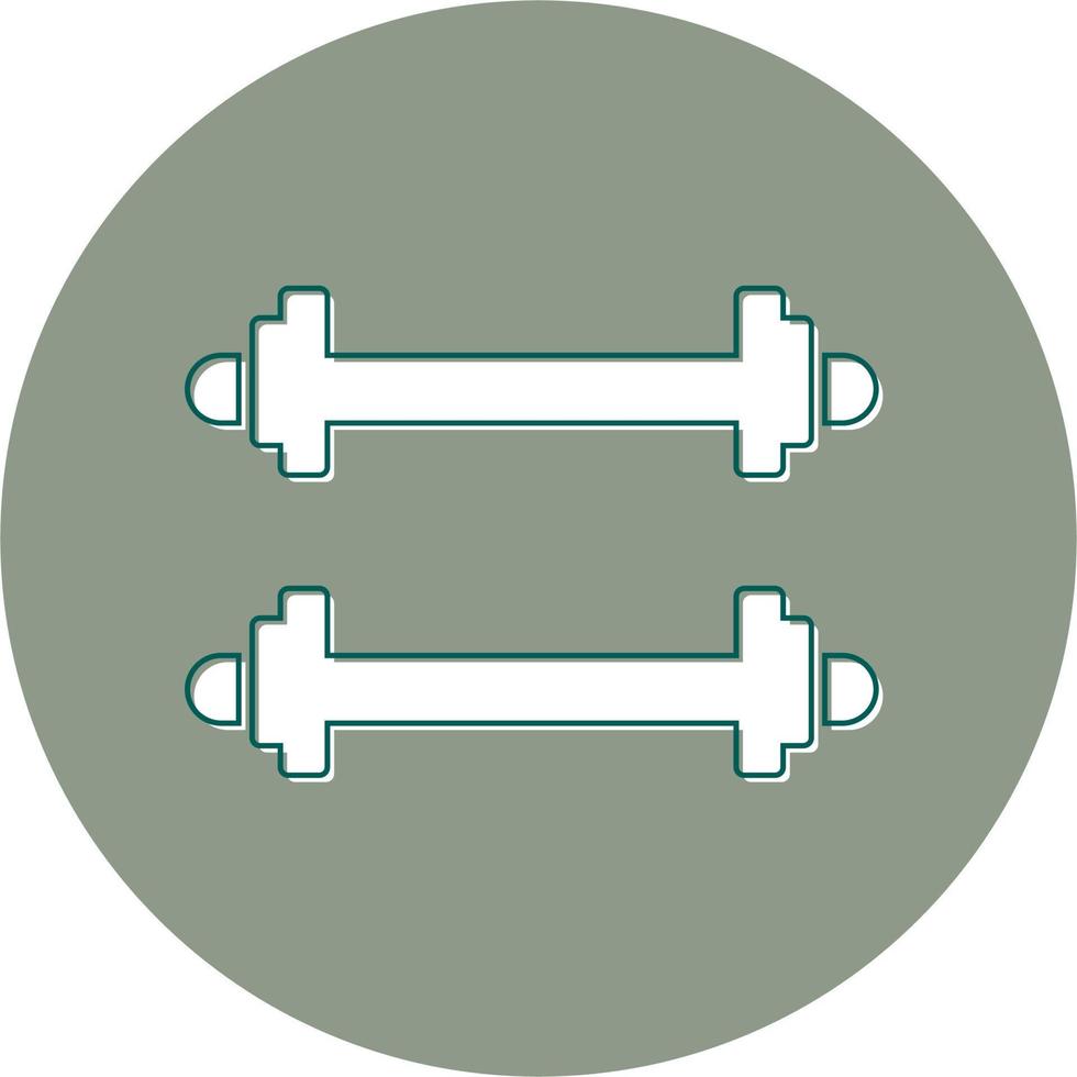 Weighted Bars Vector Icon