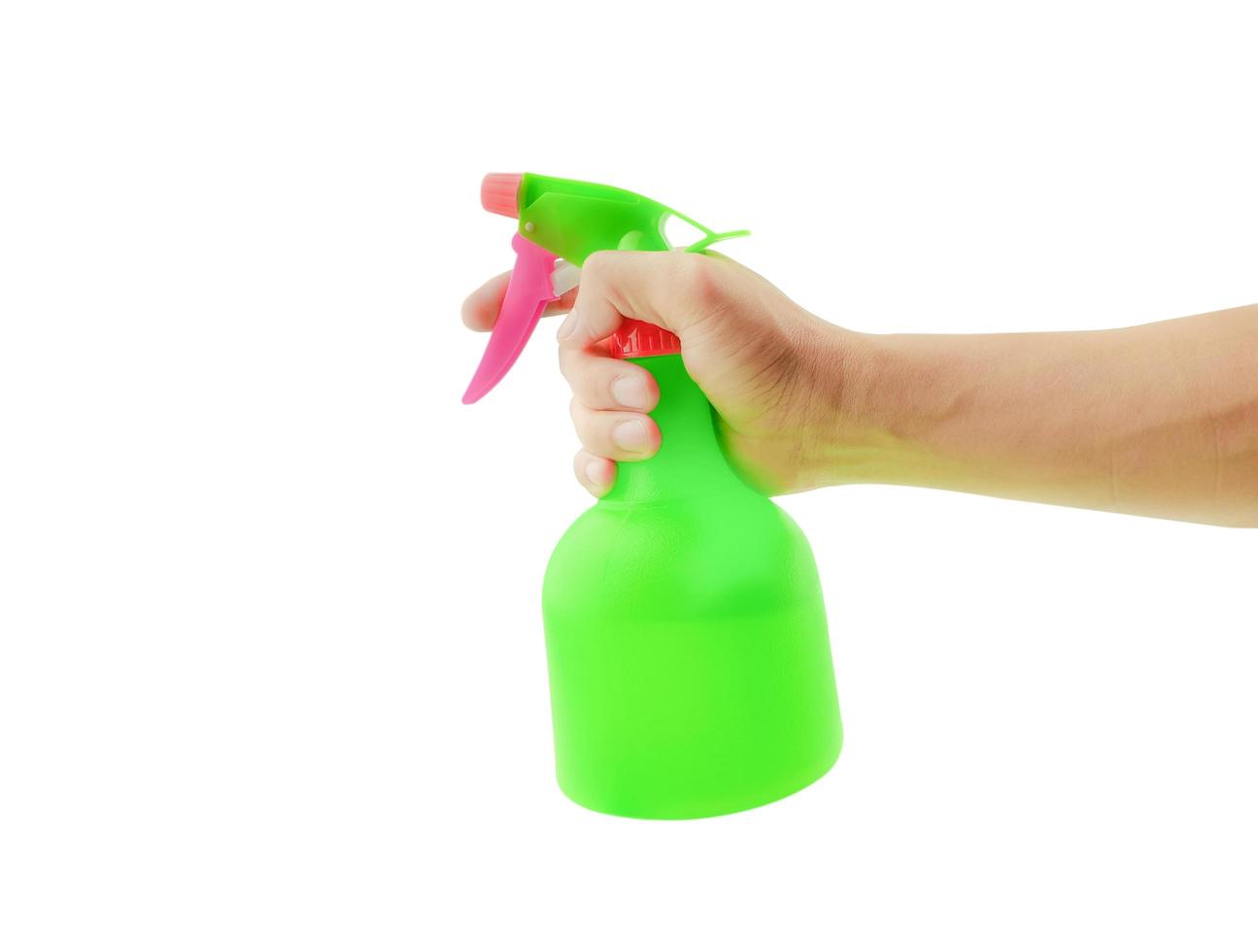 green pump sprayer with hand 20405004 Stock Photo at Vecteezy