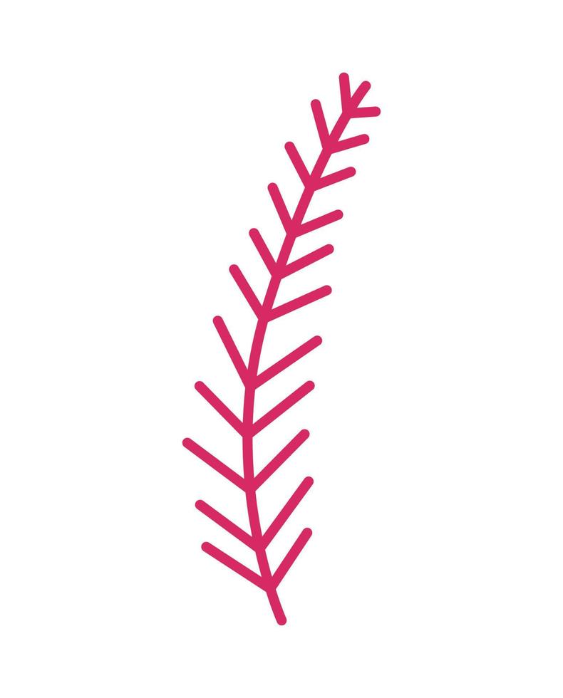 Vector illustration of Christmas tree branch