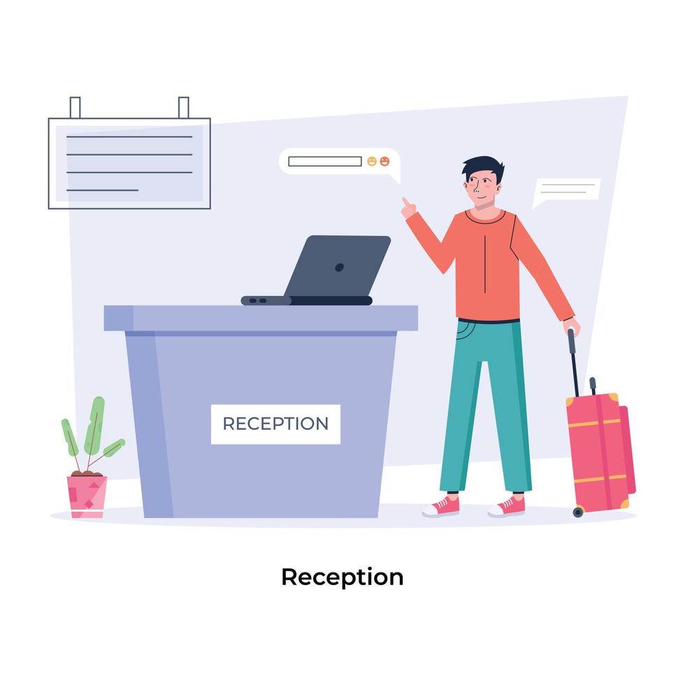 conceptos de recepción de moda vector