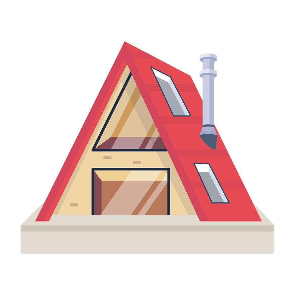 Trendy Modern Building vector