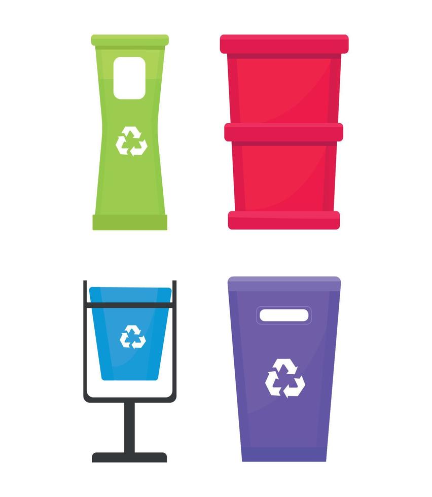 Trash Bin Collection vector