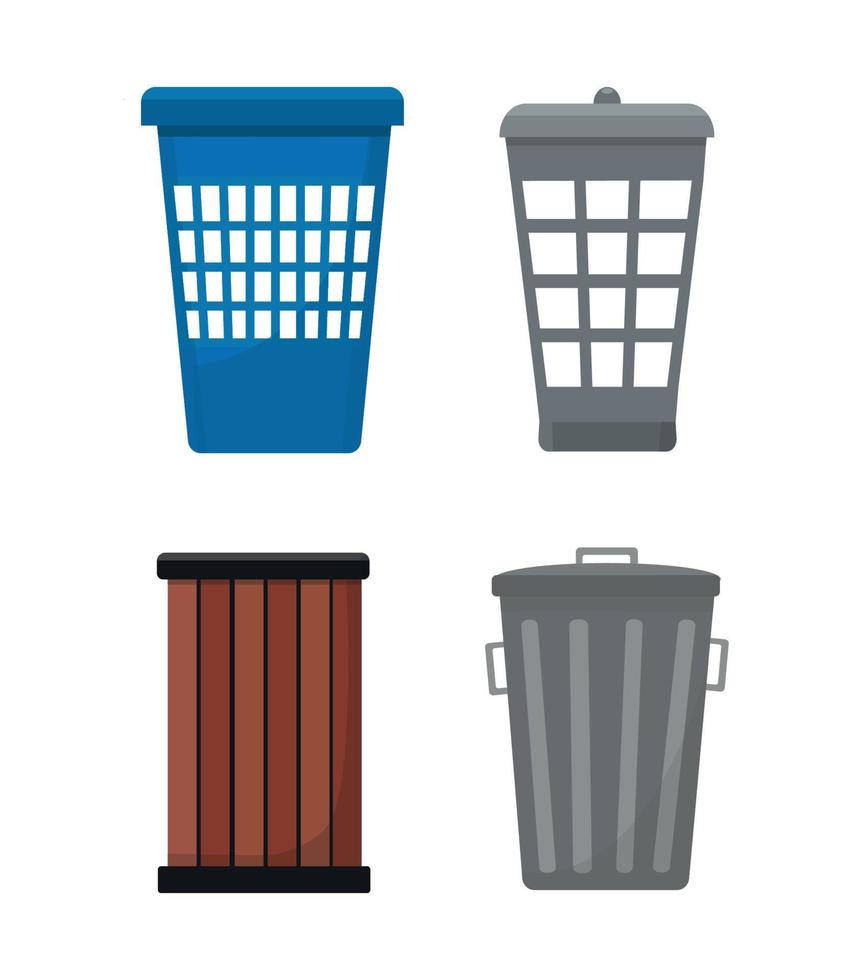 Trash Bin Collection vector