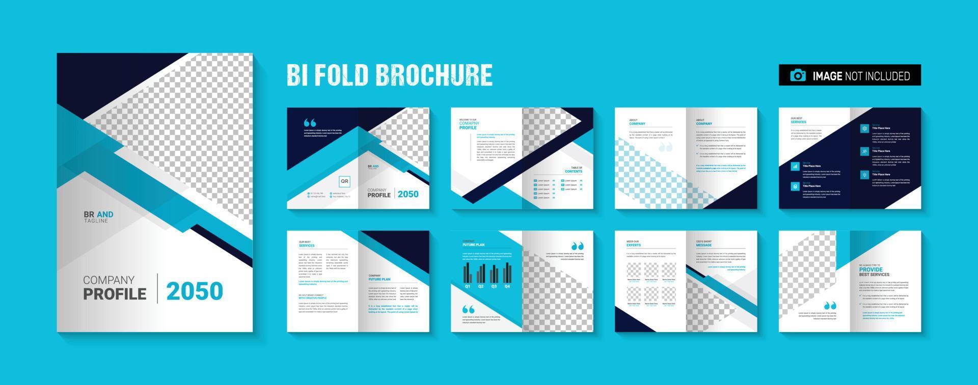 empresa perfil negocio anual reporte bifold folleto modelo diseño vector