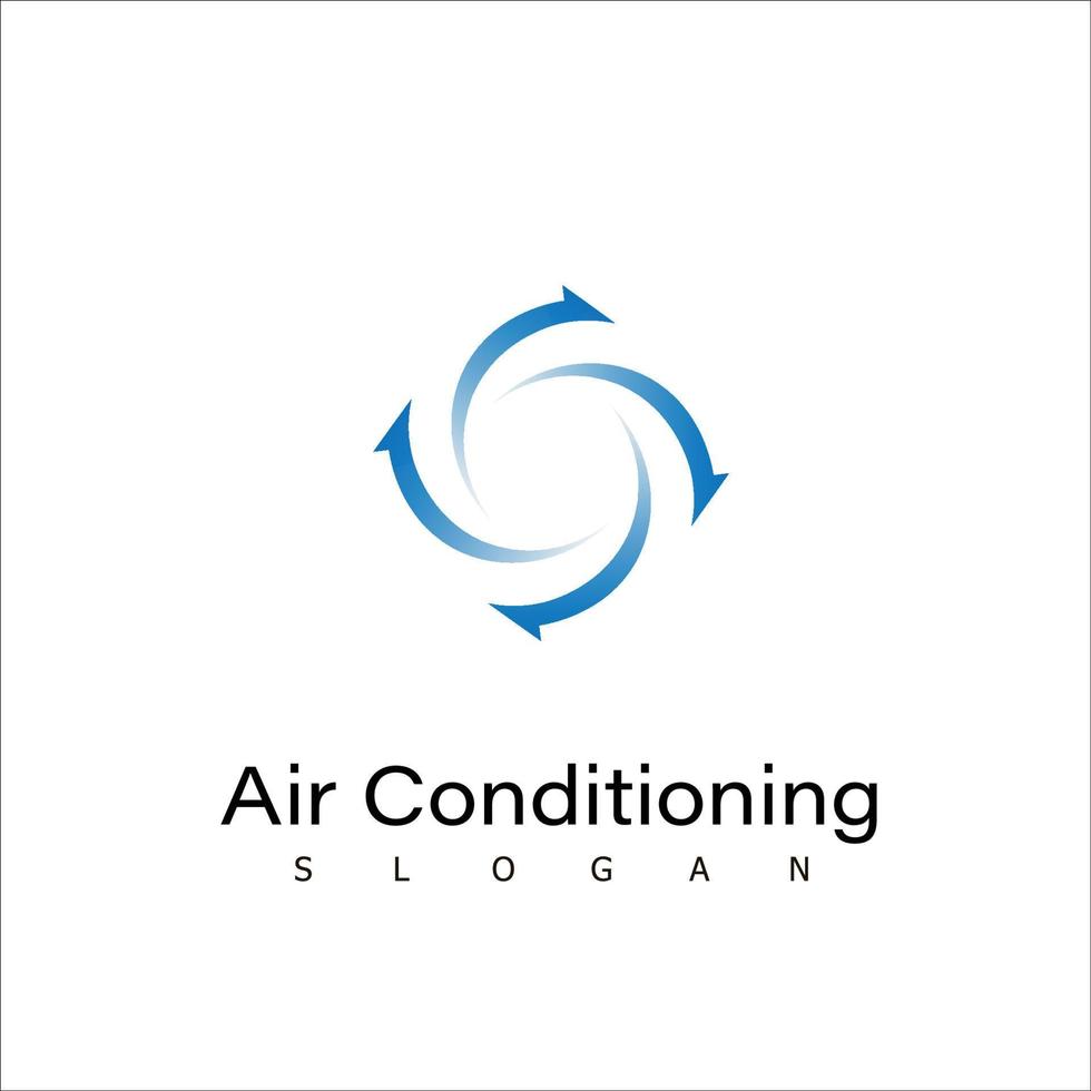 air conditioning cool fan temprature isolated technology vector