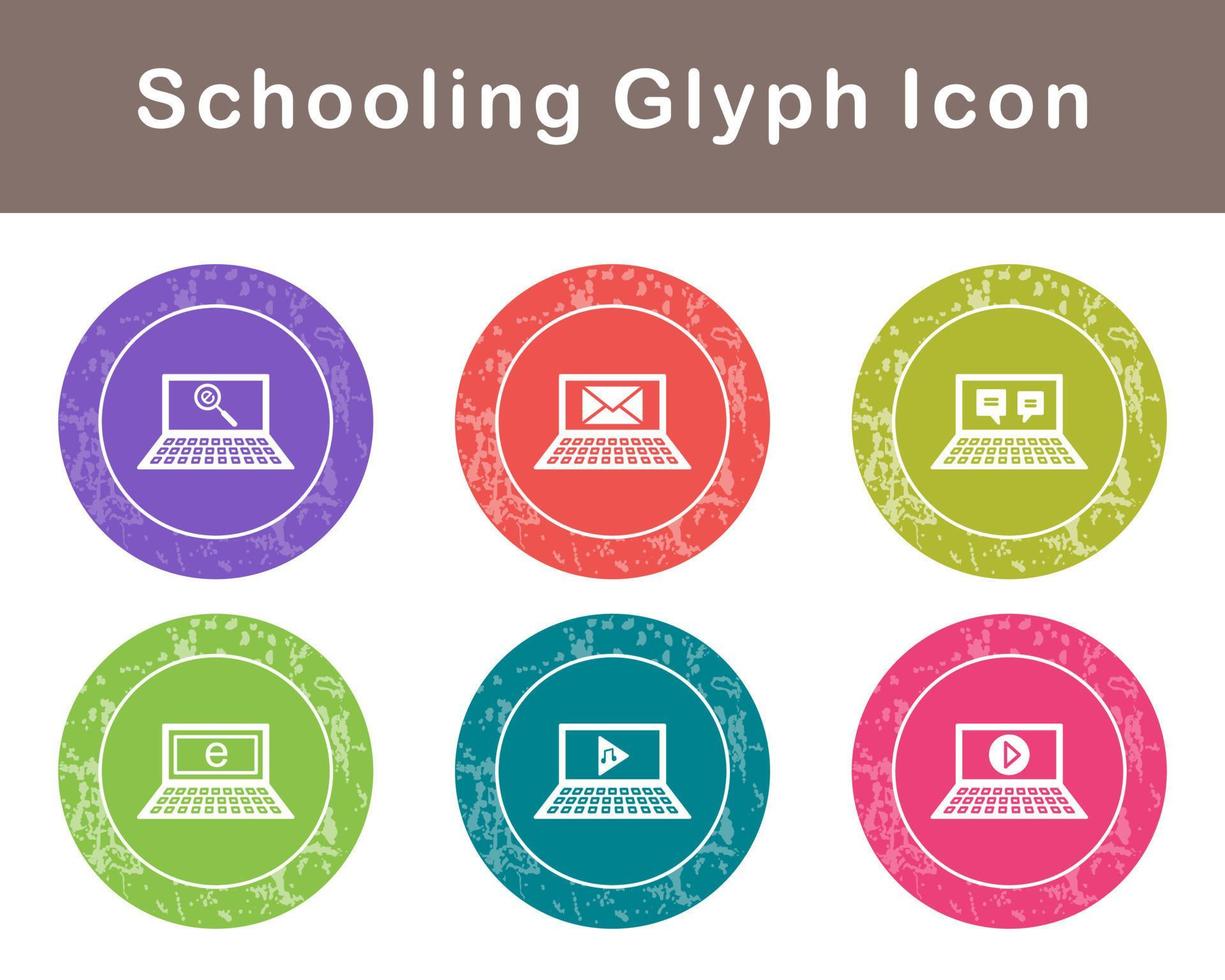 Schooling Vector Icon Set