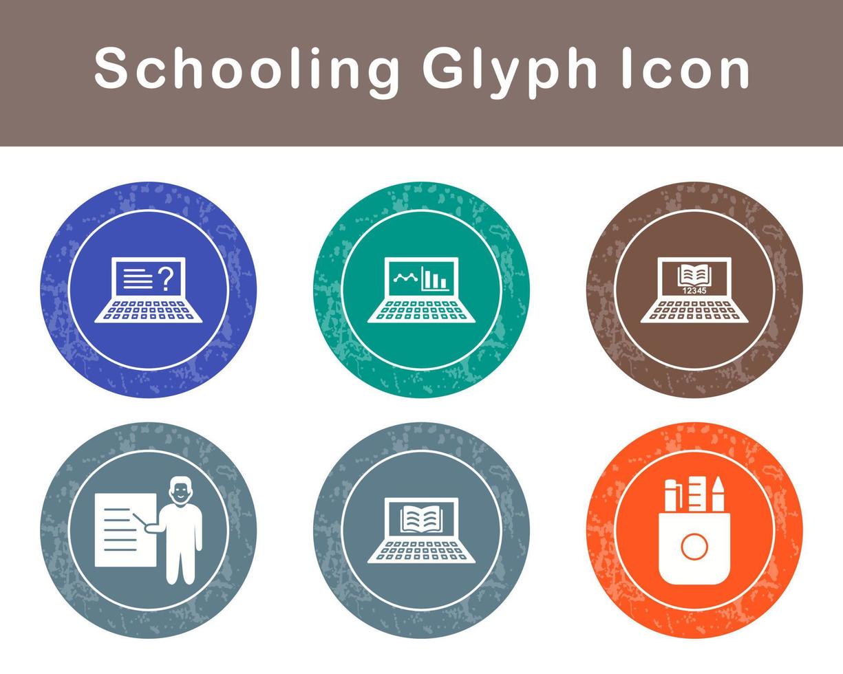 Schooling Vector Icon Set