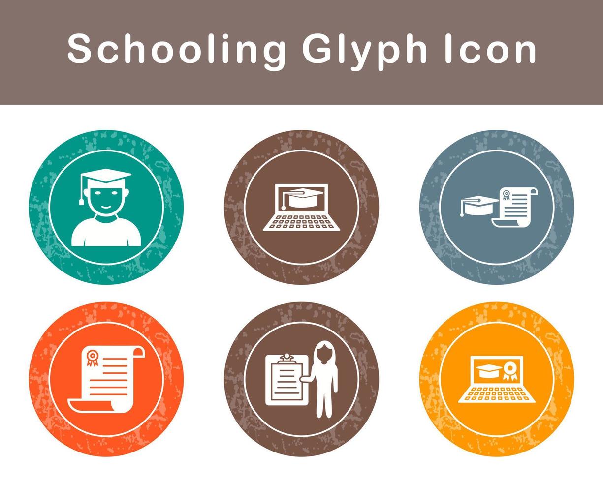 Schooling Vector Icon Set