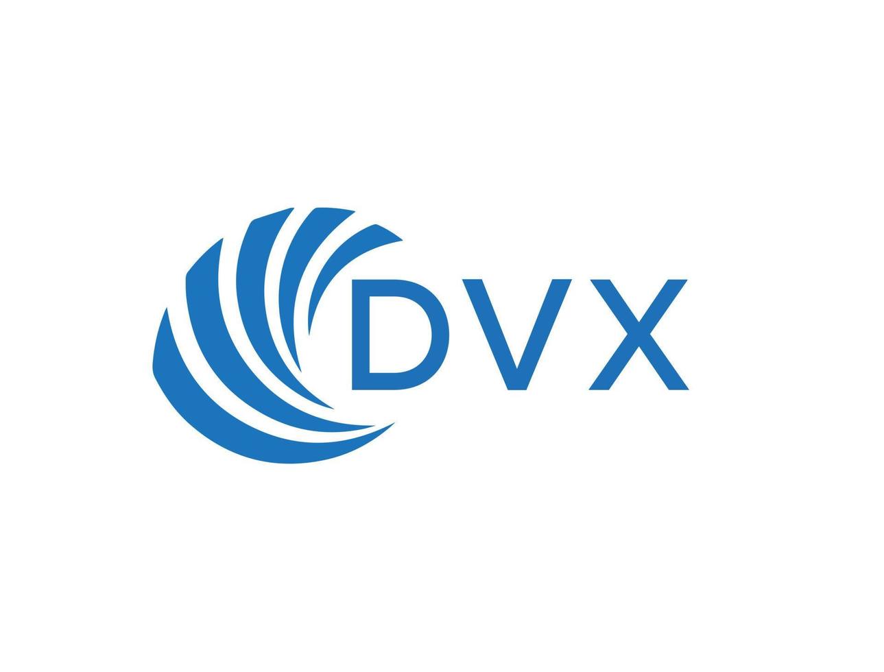 dvx letra logo diseño en blanco antecedentes. dvx creativo circulo letra logo concepto. dvx letra diseño. vector