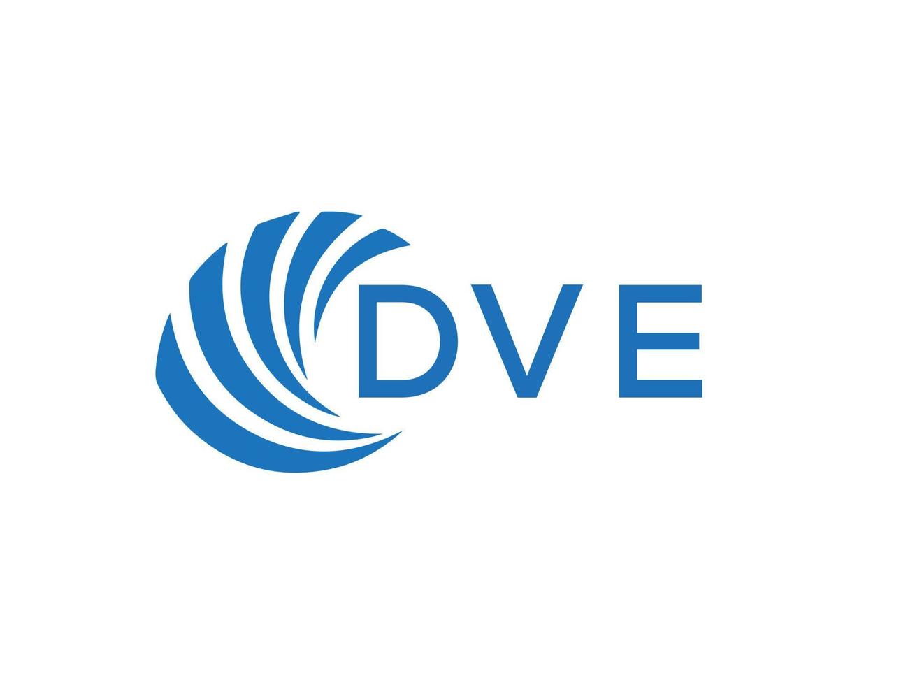 DVE letter logo design on white background. DVE creative circle letter logo concept. DVE letter design. vector