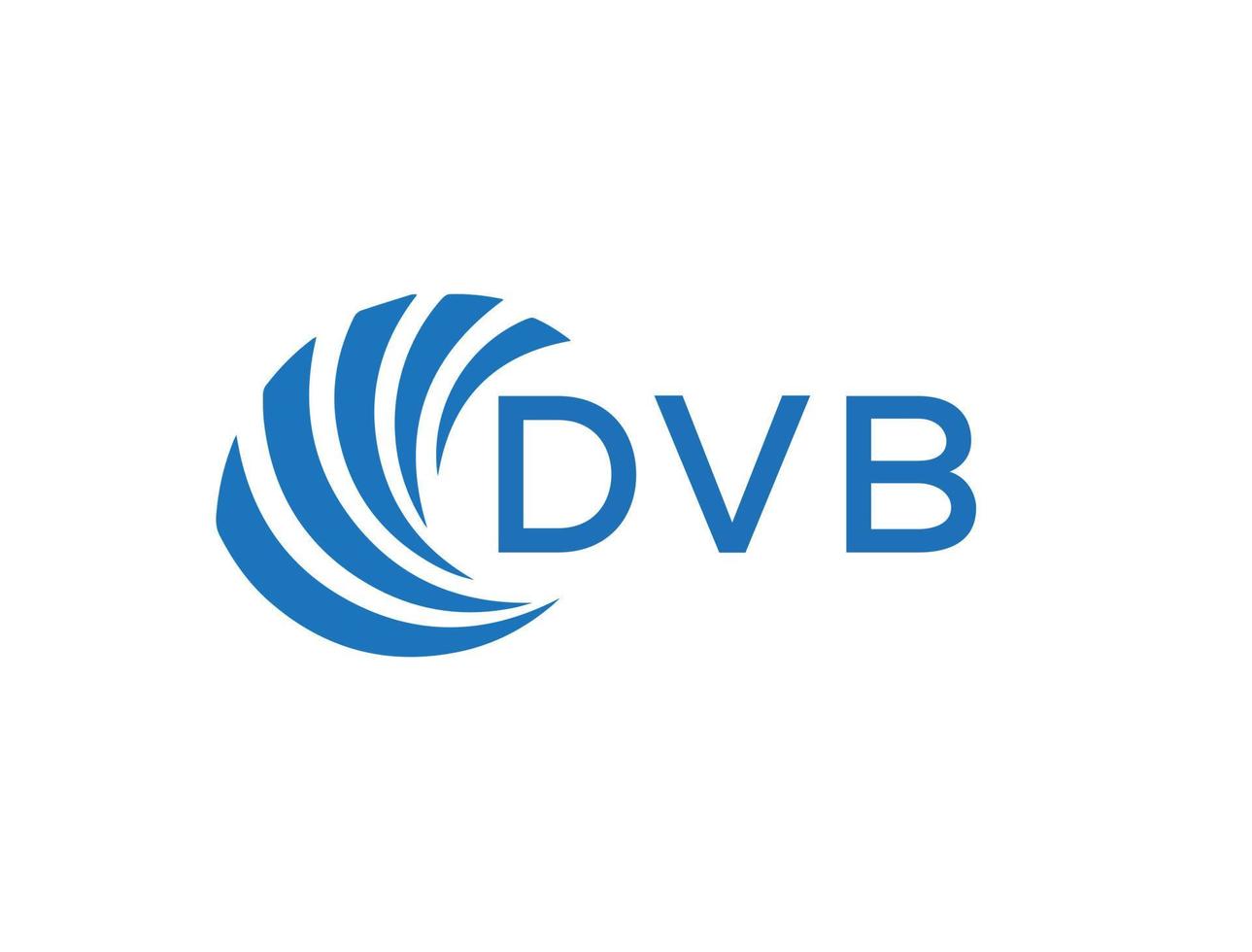 dvb letra logo diseño en blanco antecedentes. dvb creativo circulo letra logo concepto. dvb letra diseño. vector