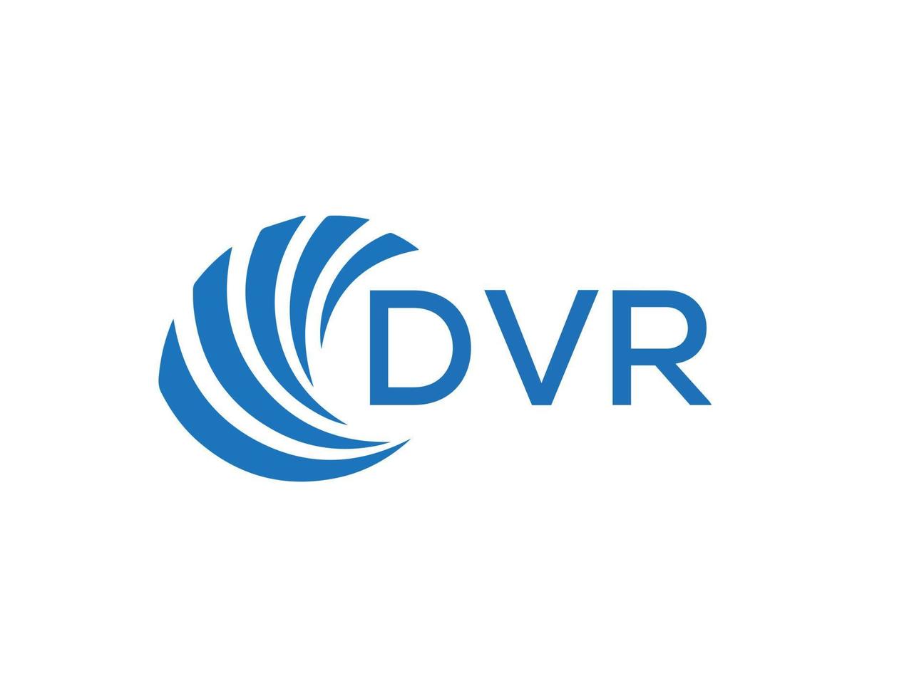 dvr letra logo diseño en blanco antecedentes. dvr creativo circulo letra logo concepto. dvr letra diseño. vector