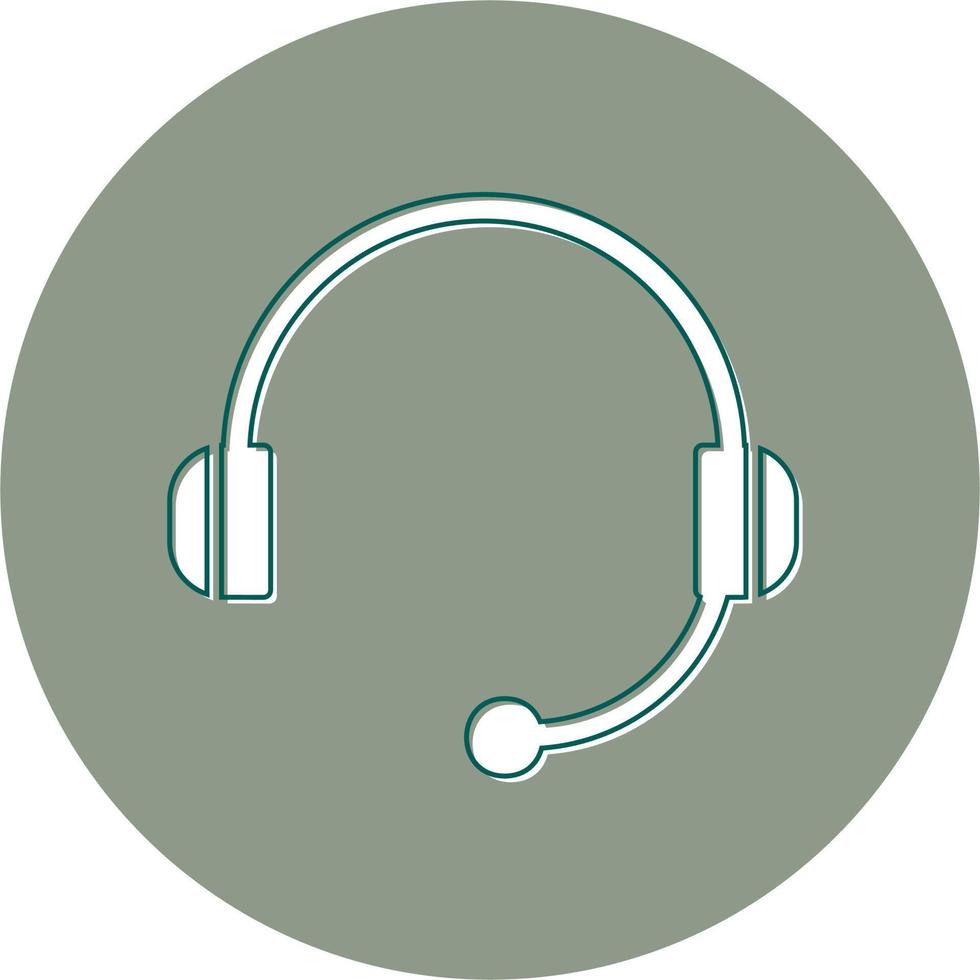 icono de vector de auriculares