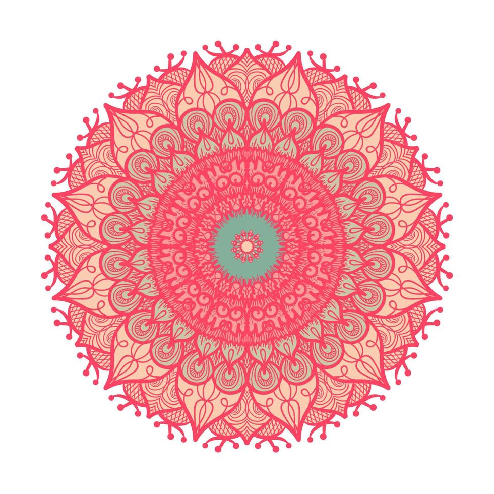 Mandala Line Template vector