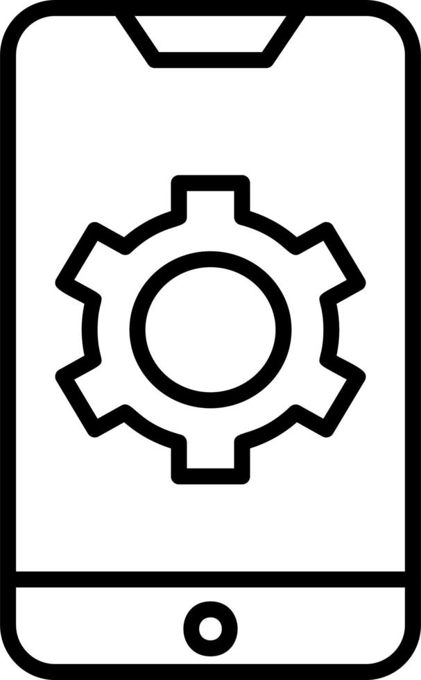 Mobile Settings Vector Icon