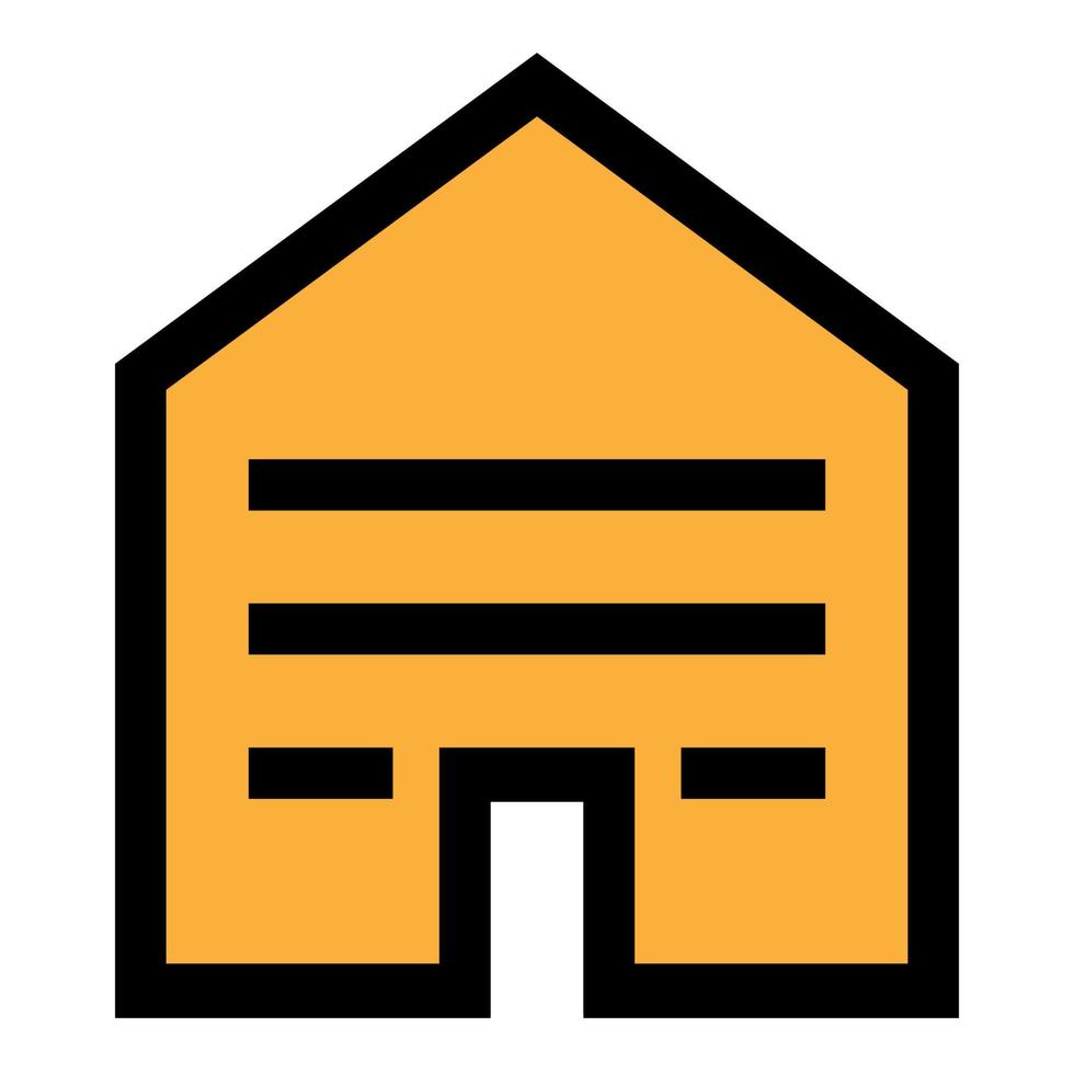 Building icon line isolated on white background. Black flat thin icon on modern outline style. Linear symbol and editable stroke. Simple and pixel perfect stroke vector illustration.