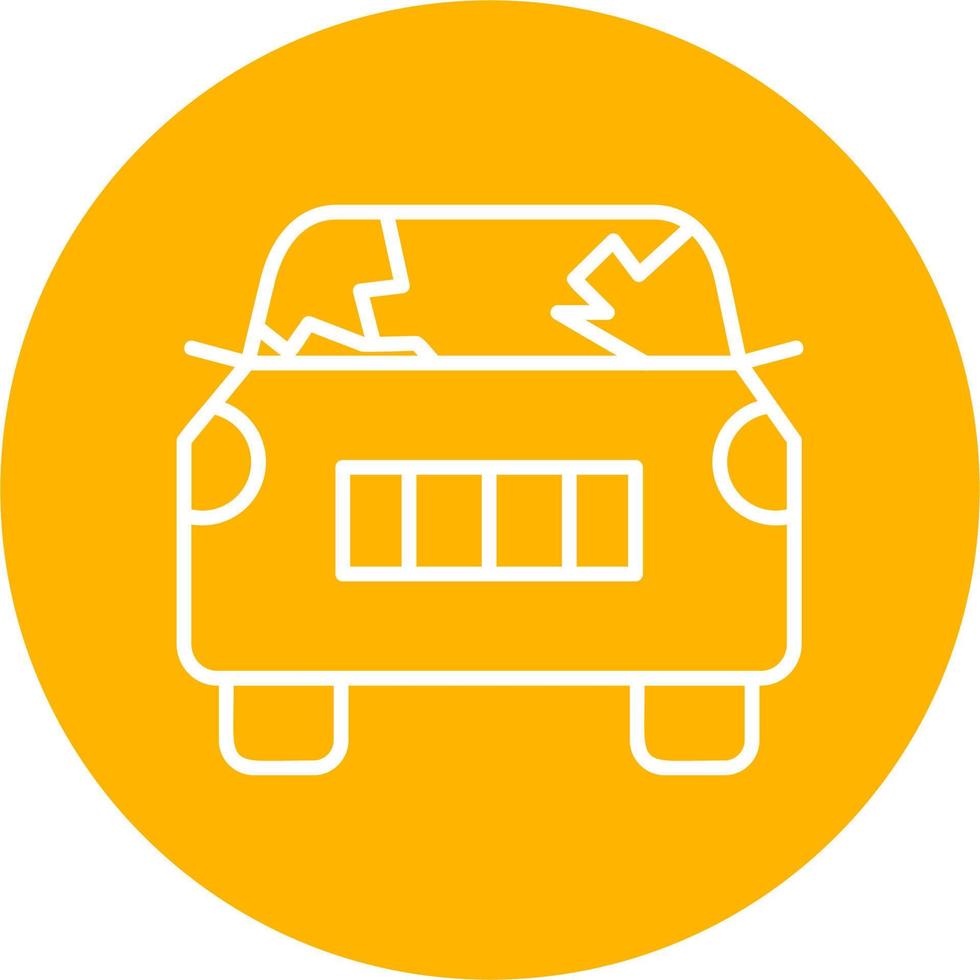 Broken Car Vector Icon