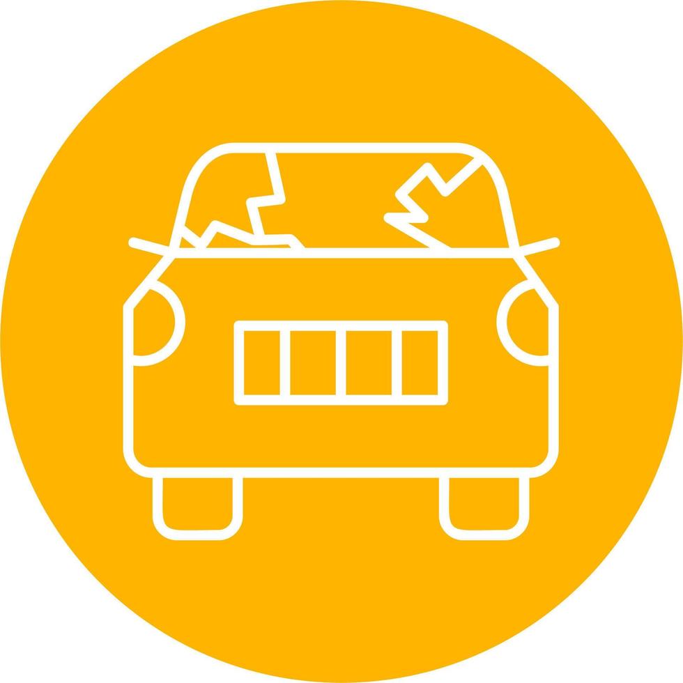 Broken Car Vector Icon