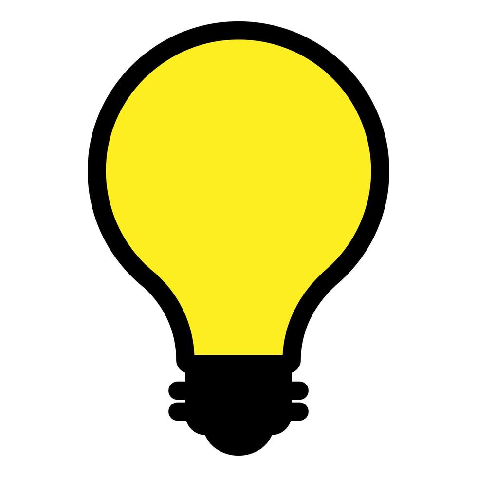 Lightbulb icon line isolated on white background. Black flat thin icon on modern outline style. Linear symbol and editable stroke. Simple and pixel perfect stroke vector illustration
