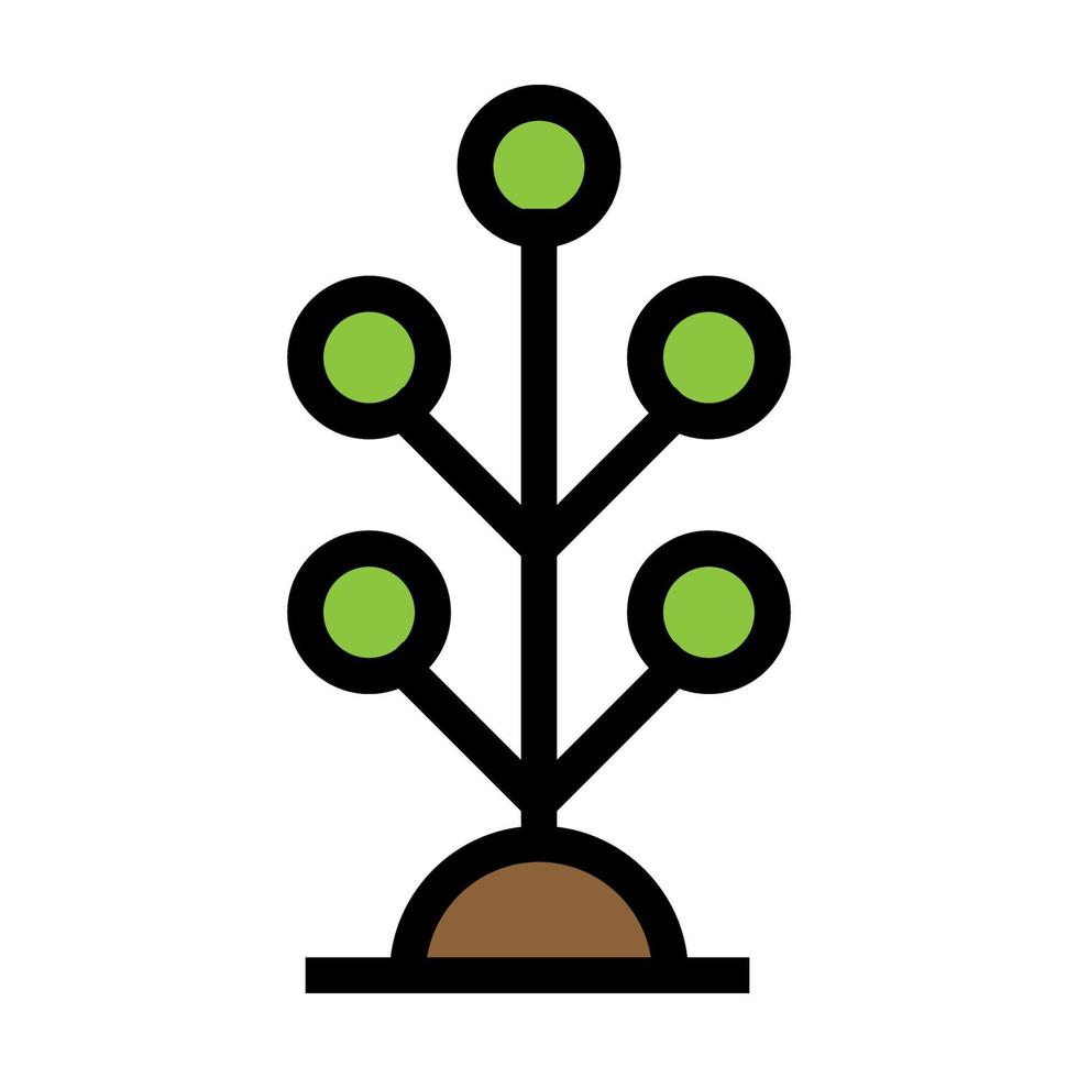 Bush icon line isolated on white background. Black flat thin icon on modern outline style. Linear symbol and editable stroke. Simple and pixel perfect stroke vector illustration