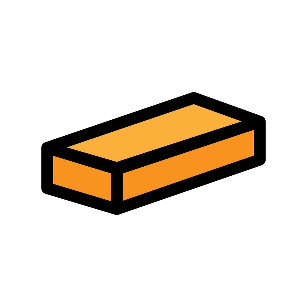 Brick icon line isolated on white background. Black flat thin icon on modern outline style. Linear symbol and editable stroke. Simple and pixel perfect stroke vector illustration