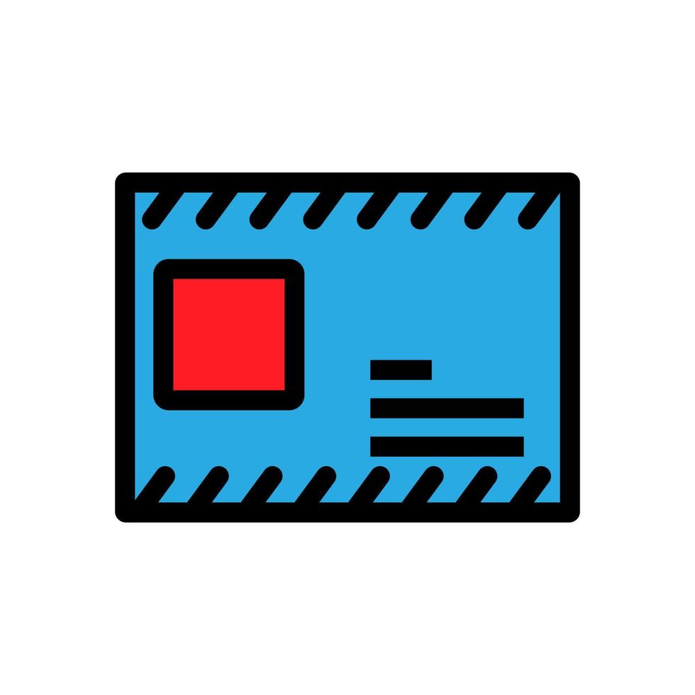 Air mail icon line isolated on white background. Black flat thin icon on modern outline style. Linear symbol and editable stroke. Simple and pixel perfect stroke vector illustration