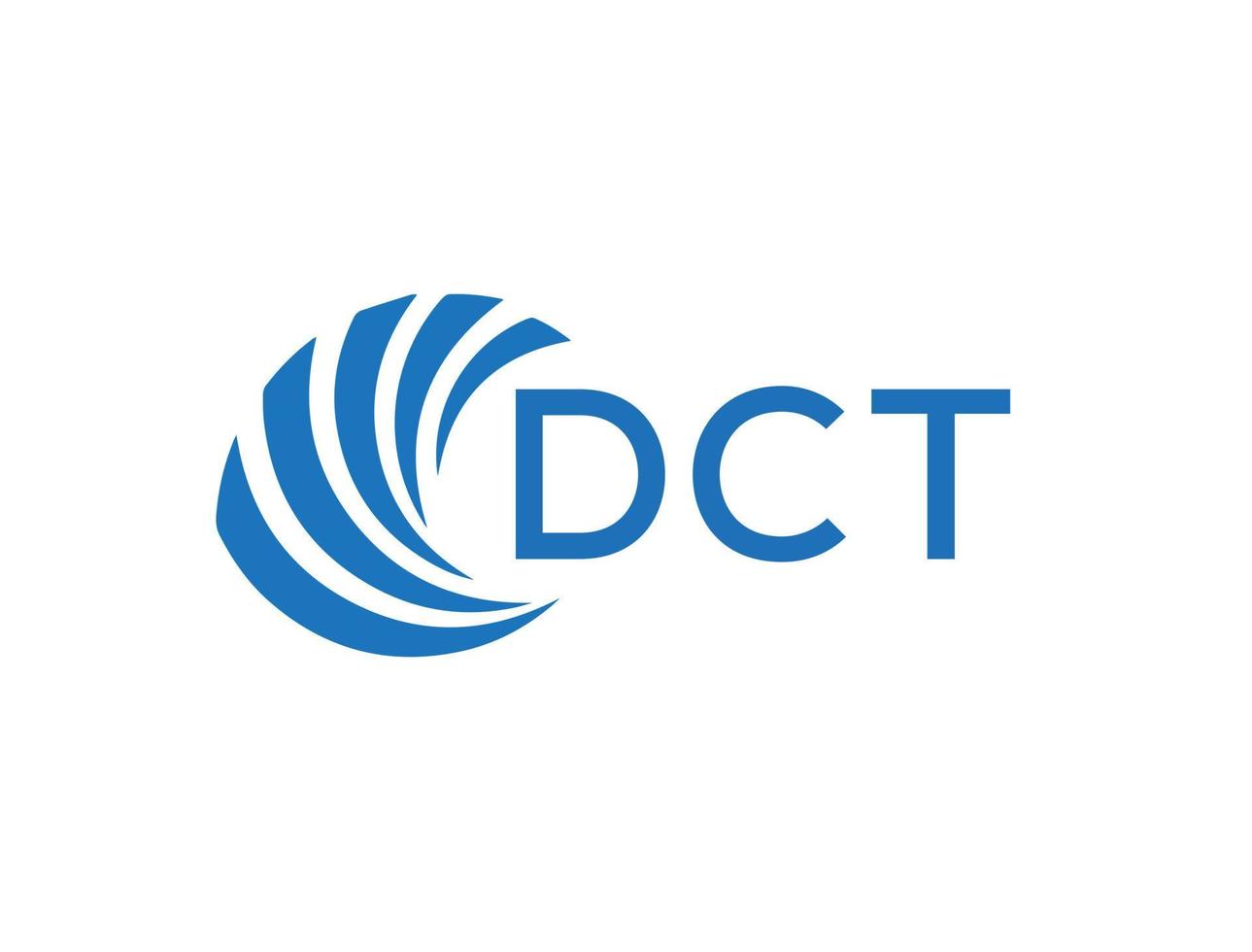 DCT letter design.DCT letter logo design on white background. DCT creative circle letter logo concept. DCT letter design. vector