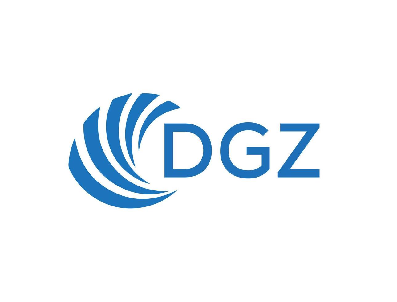 DGZ letter logo design on white background. DGZ creative circle letter logo concept. DGZ letter design. vector