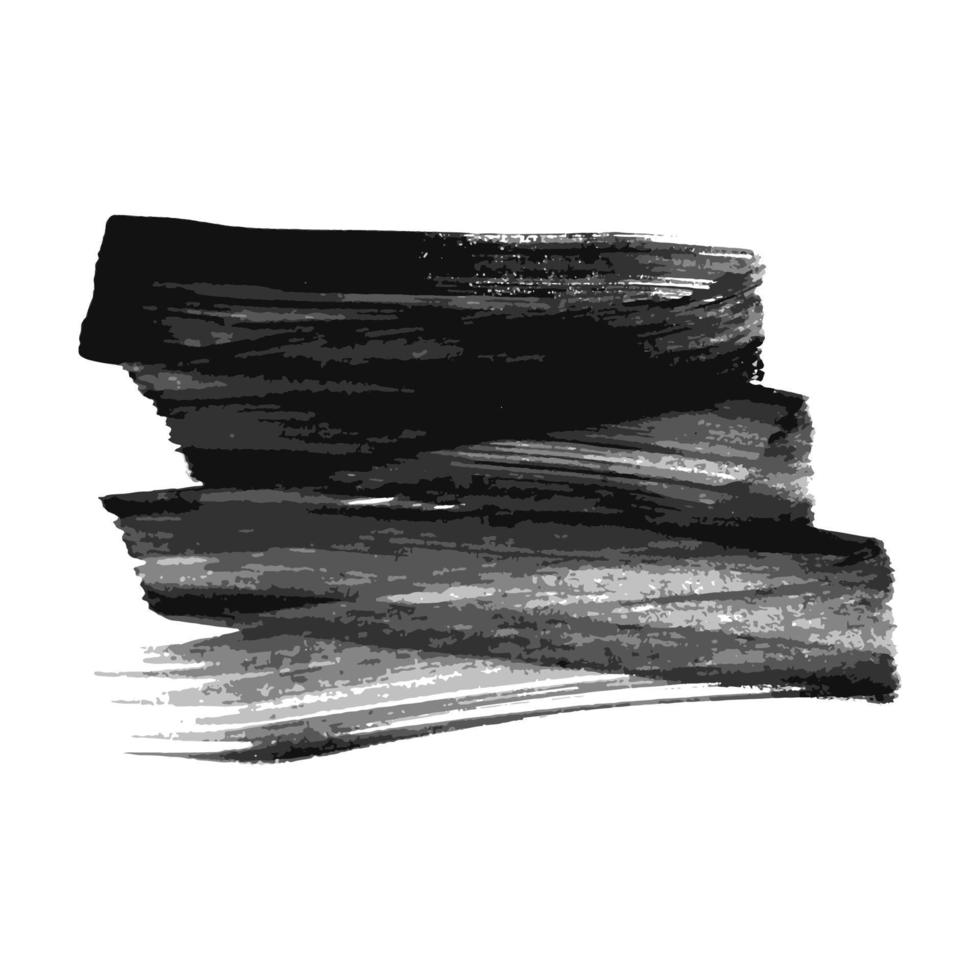 mancha de tinta dibujada a mano negra. mancha de tinta aislada sobre fondo blanco. ilustración vectorial vector
