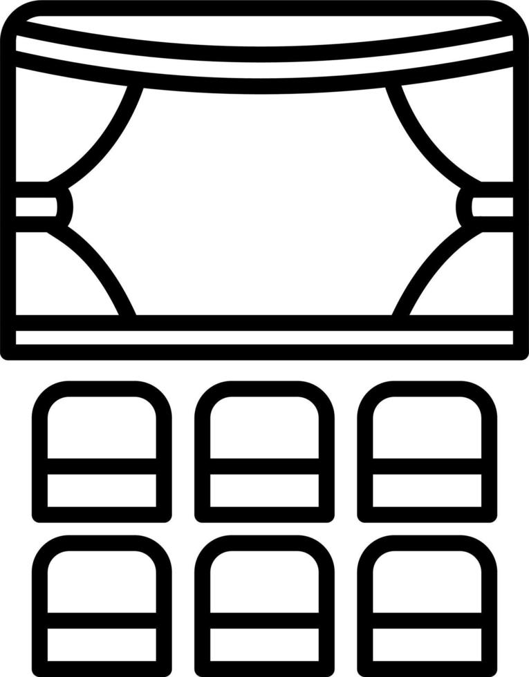 teatro vector icono