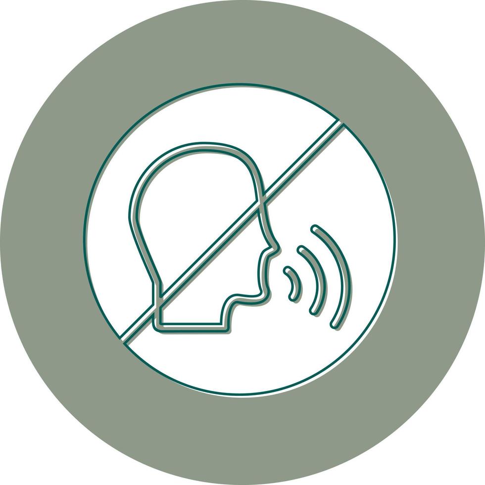 No Talking Vector Icon