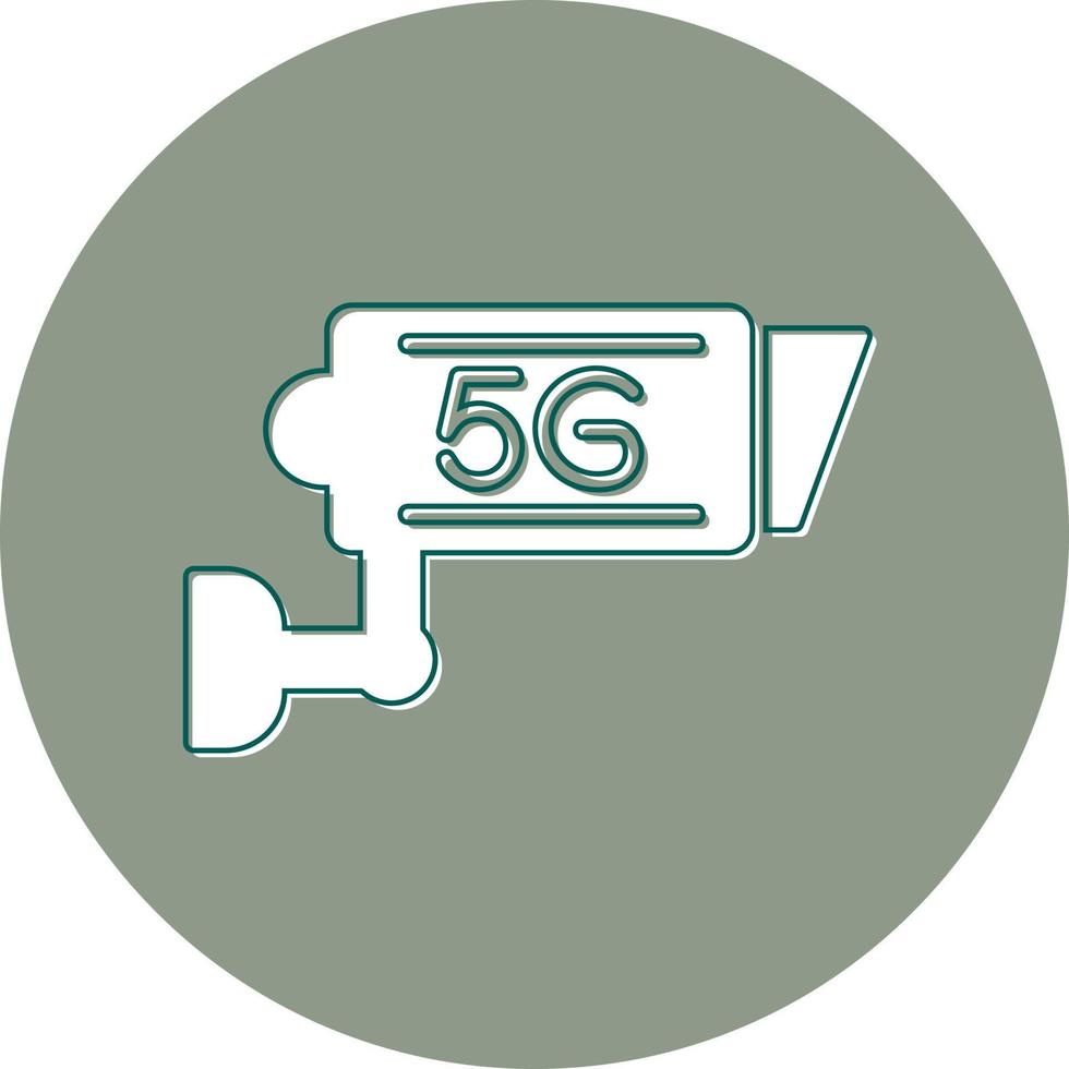 5g Cctv Camera Vector Icon