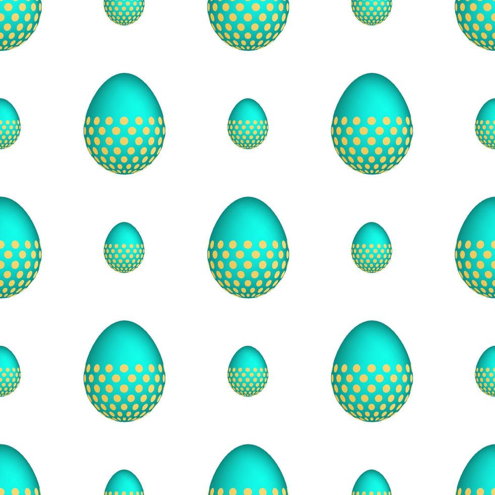 Seamless pattern with colorful Easter eggs. Vector illustration