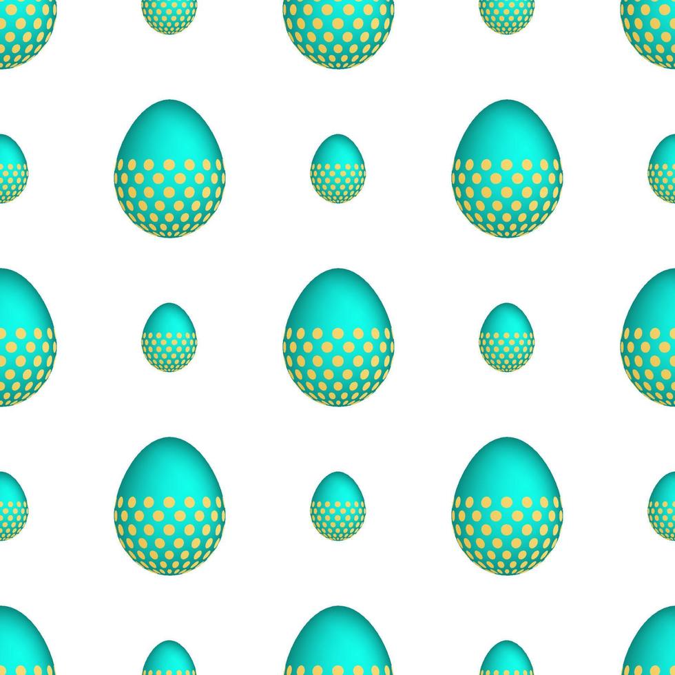 Seamless pattern with colorful Easter eggs. Vector illustration