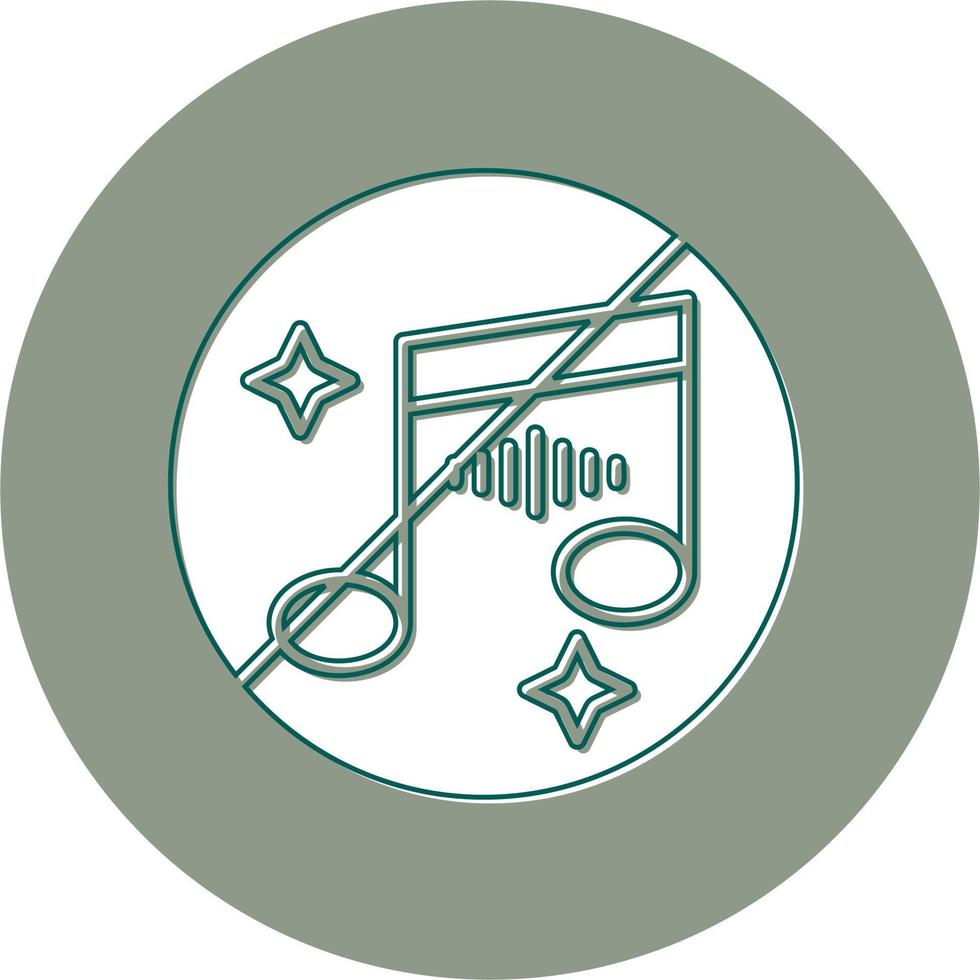 No Music Vector Icon