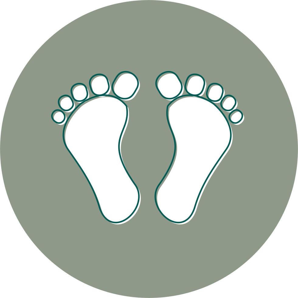 Digital Footprint Vector Icon