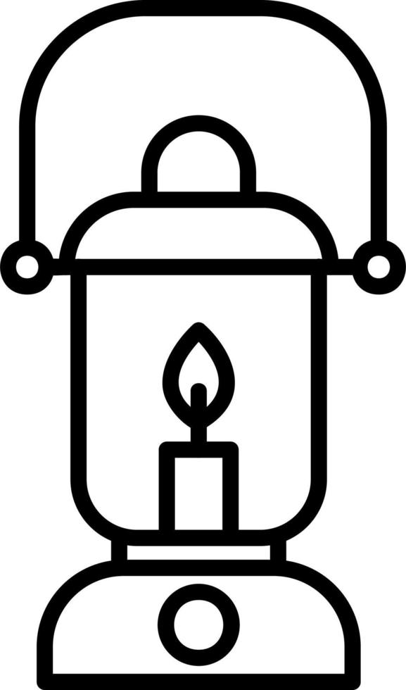 Oil Lamp Vector Icon