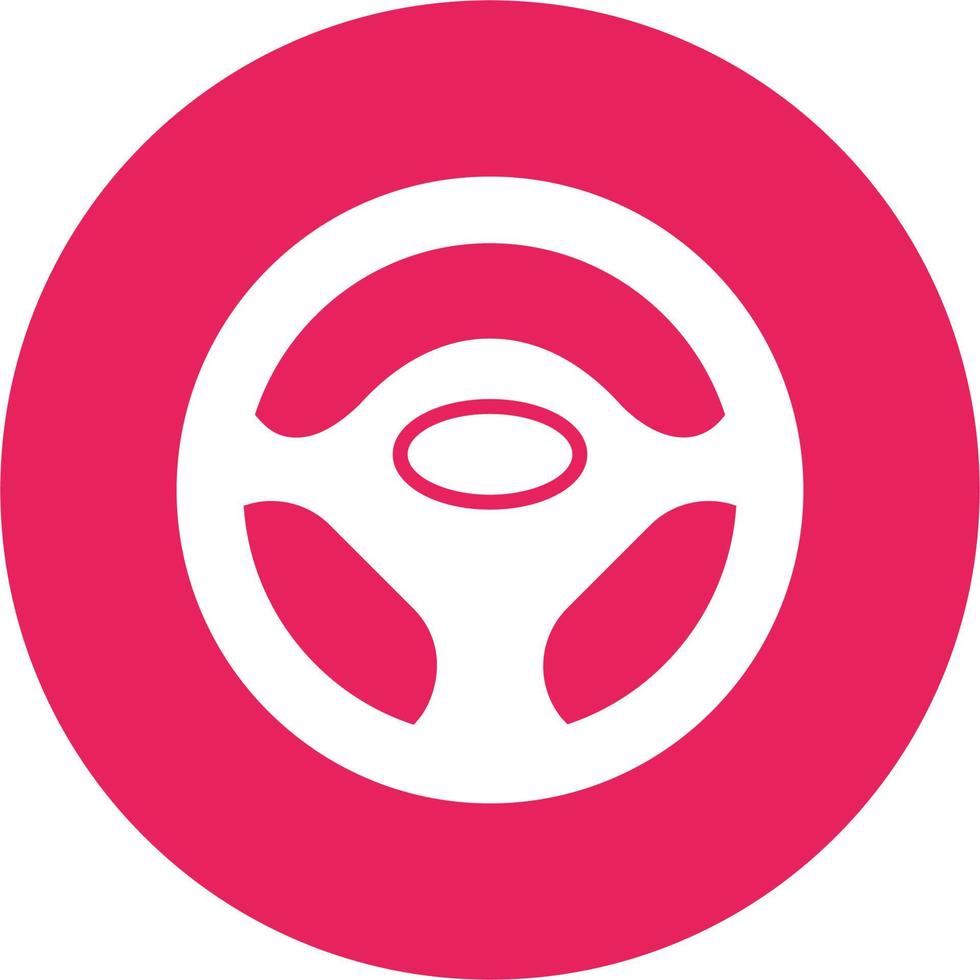 Steering Wheel Vector Icon