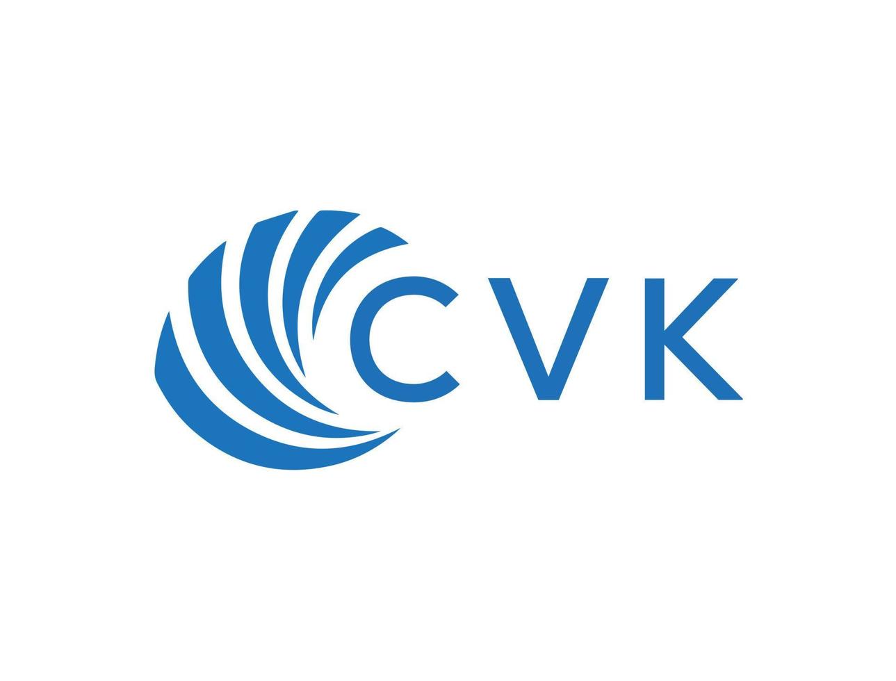 CVK letter logo design on white background. CVK creative circle letter logo concept. CVK letter design. vector