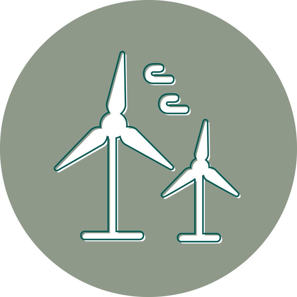 icono de vector de turbina de viento