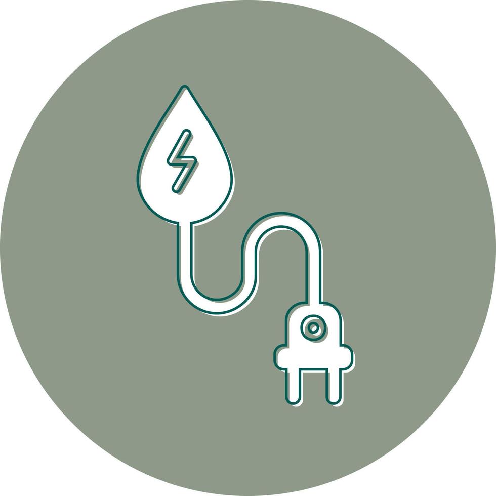 icono de vector de energía hidroeléctrica